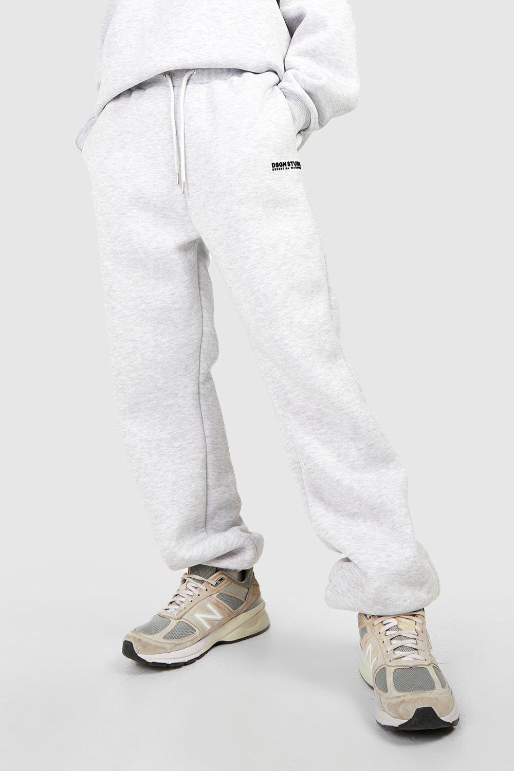 Grey cuffed online sweatpants